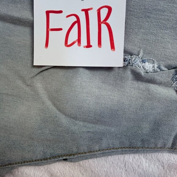 Jeans Womens Size XXL Blue Skinny Slim Fit High-Rise Ripped Chain Denim Stretch - Picture 10 of 10